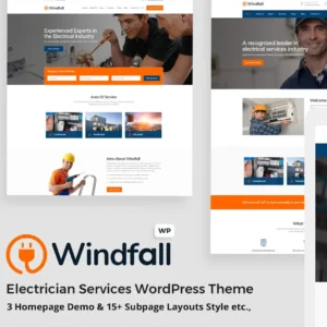 Windfall – Electrician Services WordPress Theme